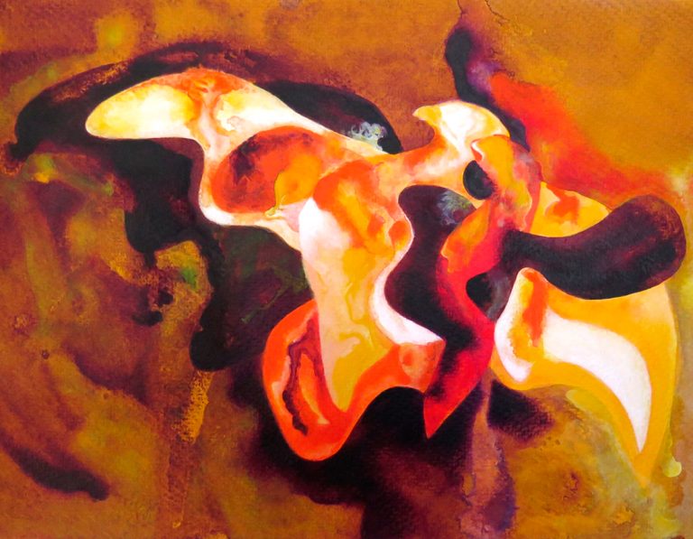 Serie "Natura". Pintura acrílica sobre papel. 24,7 X 35 cm. 2025.