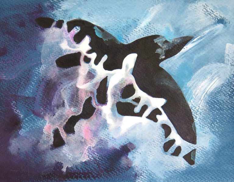 Serie "Natura". Pintura acrílica sobre papel. 24,7 X 35 cm. 2025.